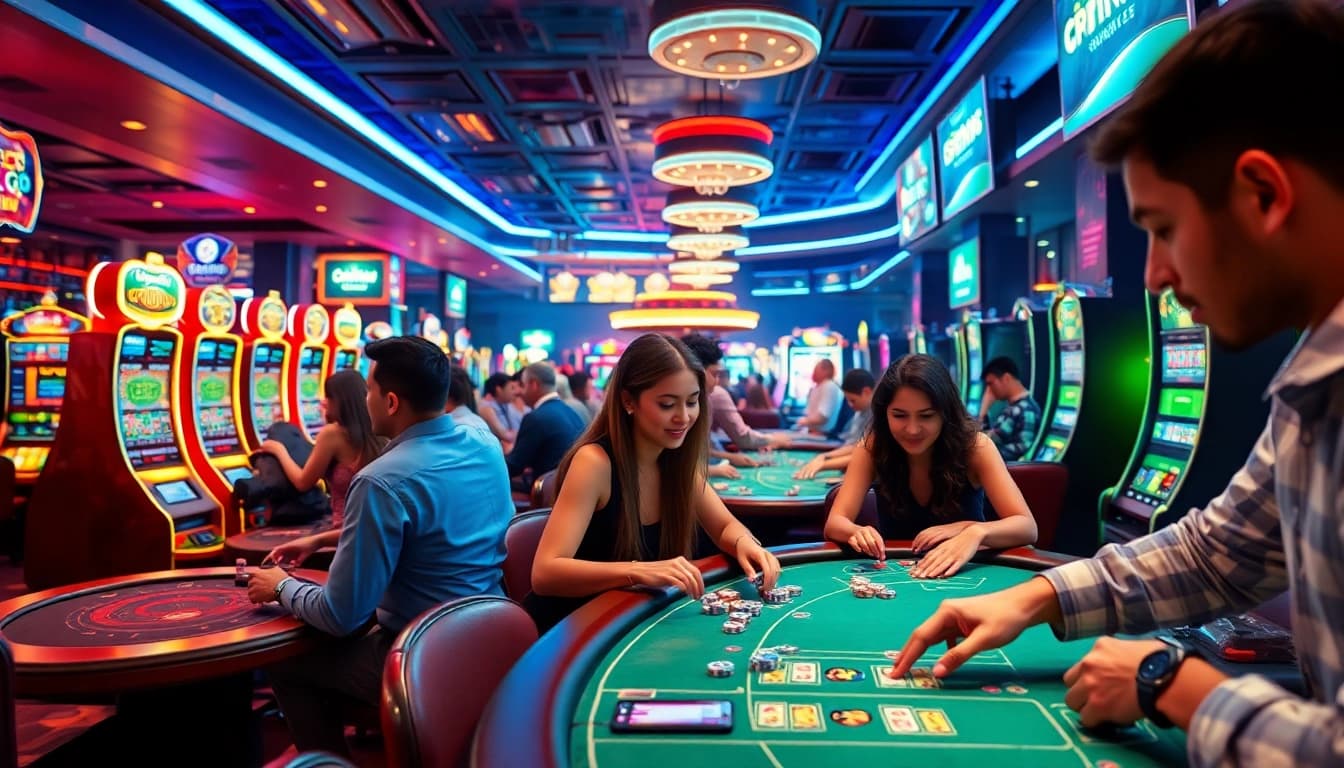 Exciting online casino gaming at 8S with vibrant atmosphere and diverse players.