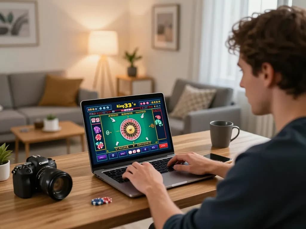 Experience the thrill of online casino gaming with King33 while engaging in exciting roulette gameplay