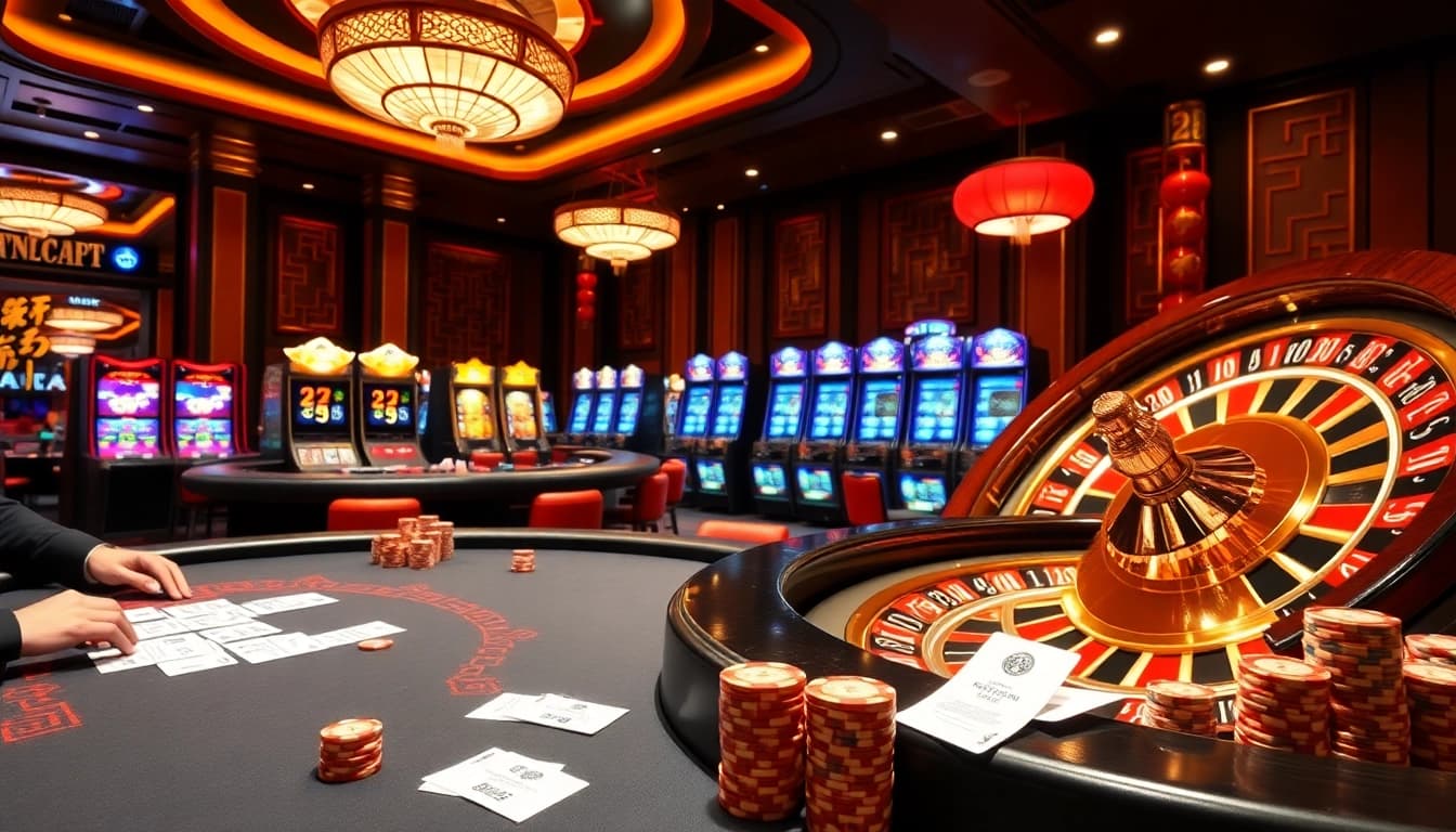 Engaging live baccarat action at Nhà cái uy tín hàng đầu châu Á featuring professional dealers and premium poker chips