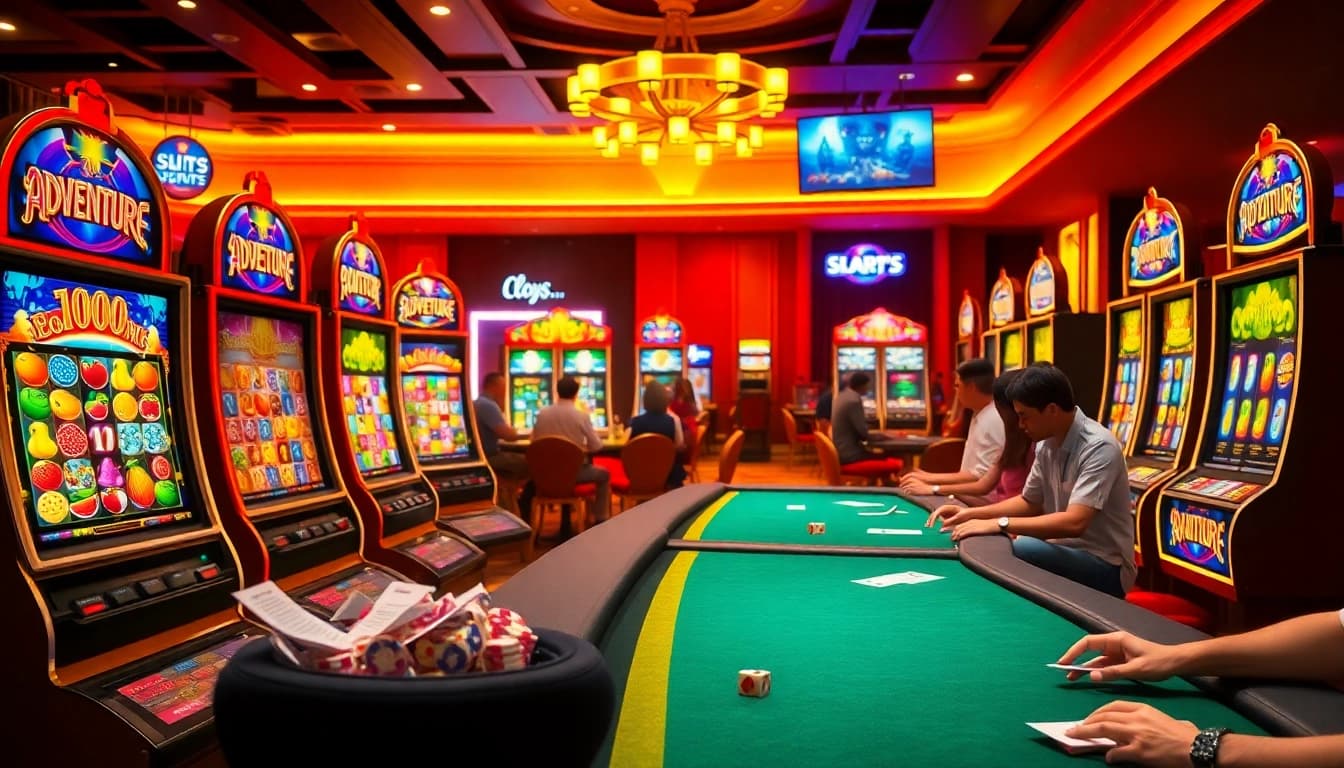 Spinning reels and vibrant themes await in the world of slot online at a luxury casino.