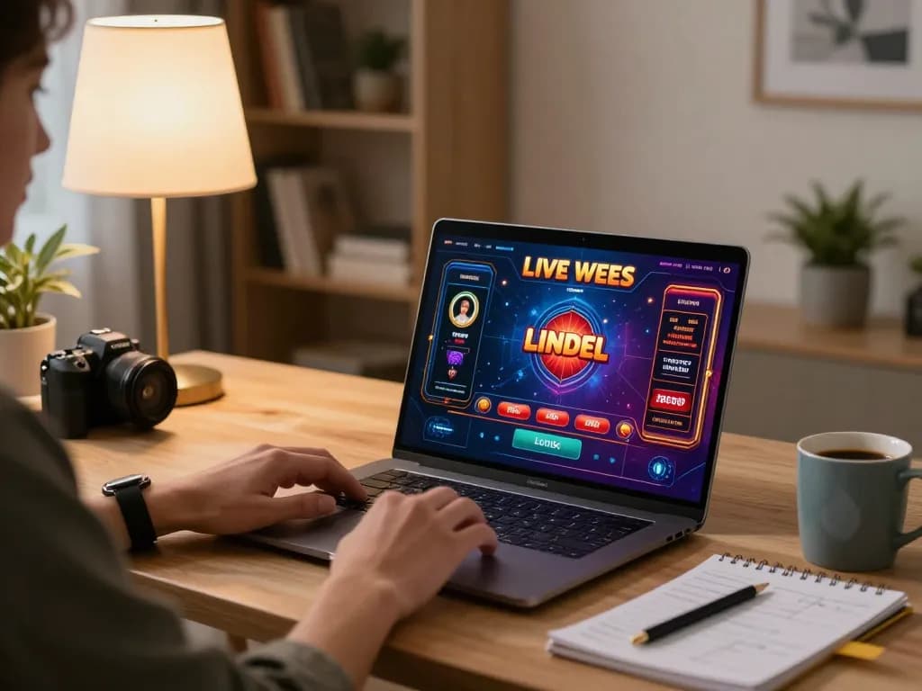 Player engaged in exciting gameplay on Lc88 com online casino platform from home setup.