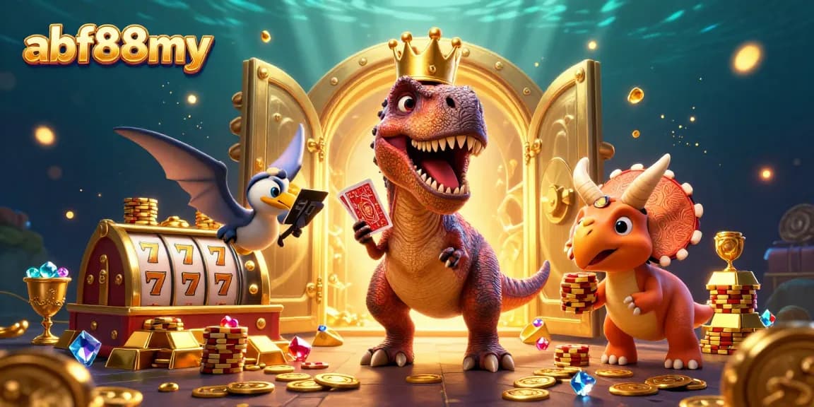 Experience the thrilling world of afb88my’s casino with cartoon characters, vibrant slot reels, and dynamic treasures!