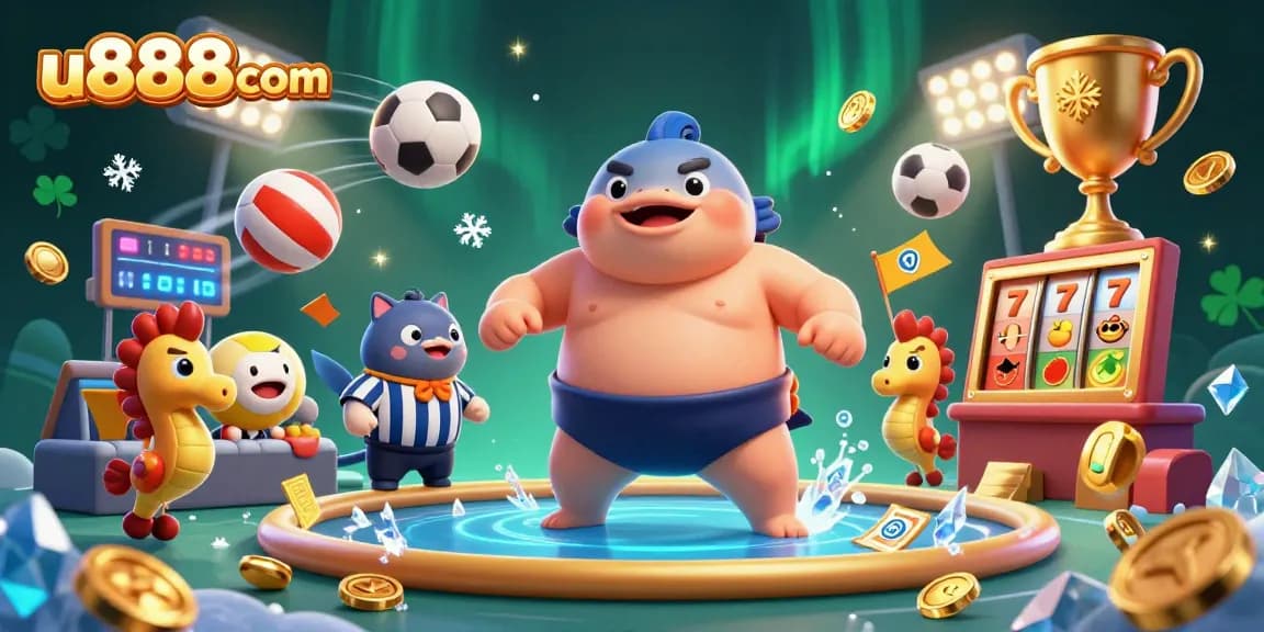 Experience thrilling gameplay at u888com with vibrant underwater characters and dynamic casino elements.