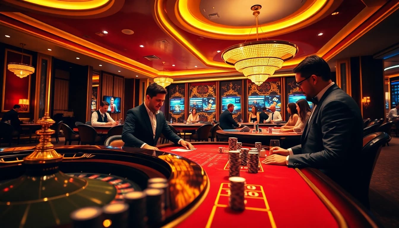 Exciting gameplay at SODO CASINO with poker chips and a vibrant roulette wheel.