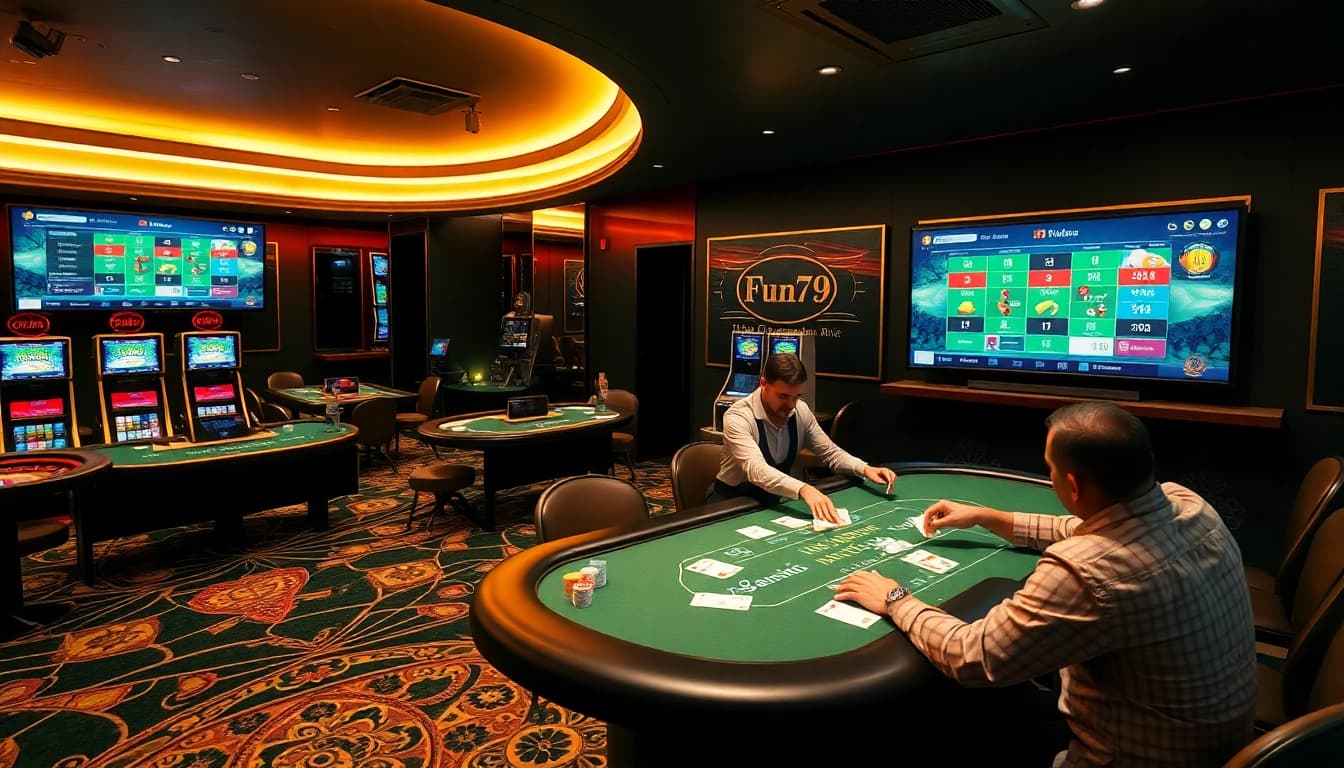 Experience the excitement at nhà cái fun79 with dynamic casino games and vibrant slot machines.