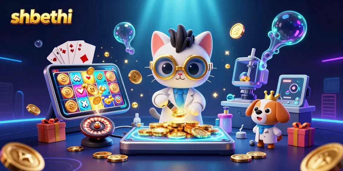 Spin, win, and explore exciting games at shbethi's vibrant online casino filled with golden coins and action.