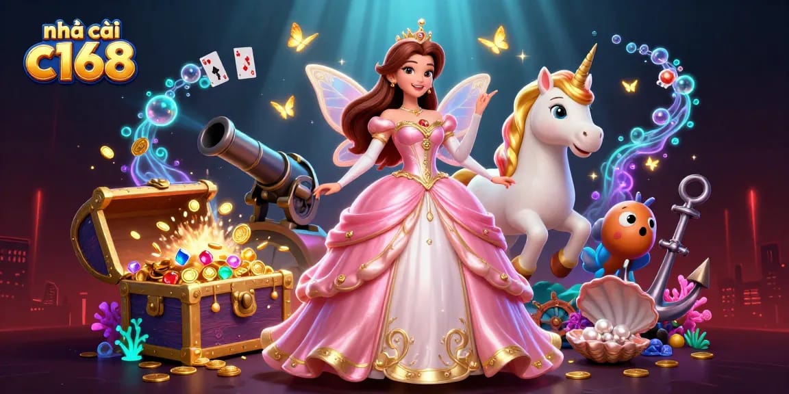 Engage with nhà cái c168's vibrant gaming universe filled with treasures and exciting casino elements.