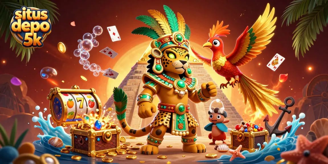 Experience the allure of situs depo 5k as a Mayan jaguar priest unveils the treasures of online slots.