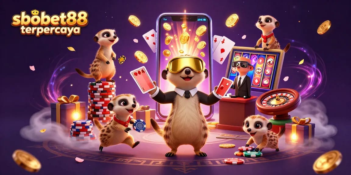 Experience thrilling games at sbobet88 terpercaya with a lively meerkat casino scene.