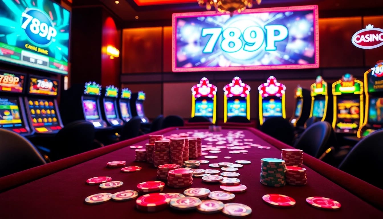 Experience the thrill of high-stakes gambling at 789P with luxurious casino visuals.
