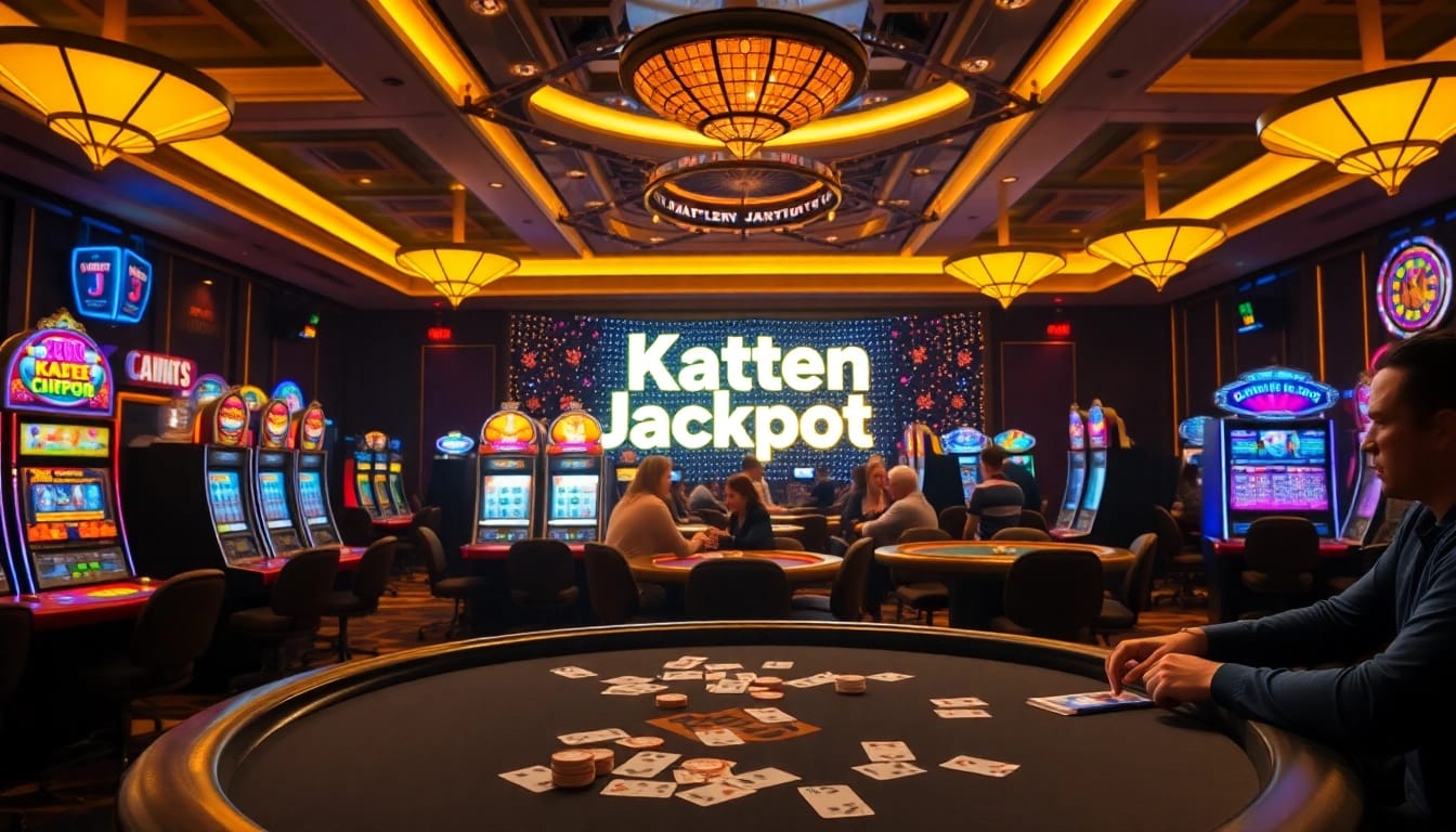 Experience the thrill of Kaptenjackpot gaming with vibrant casino tables and engaging players.