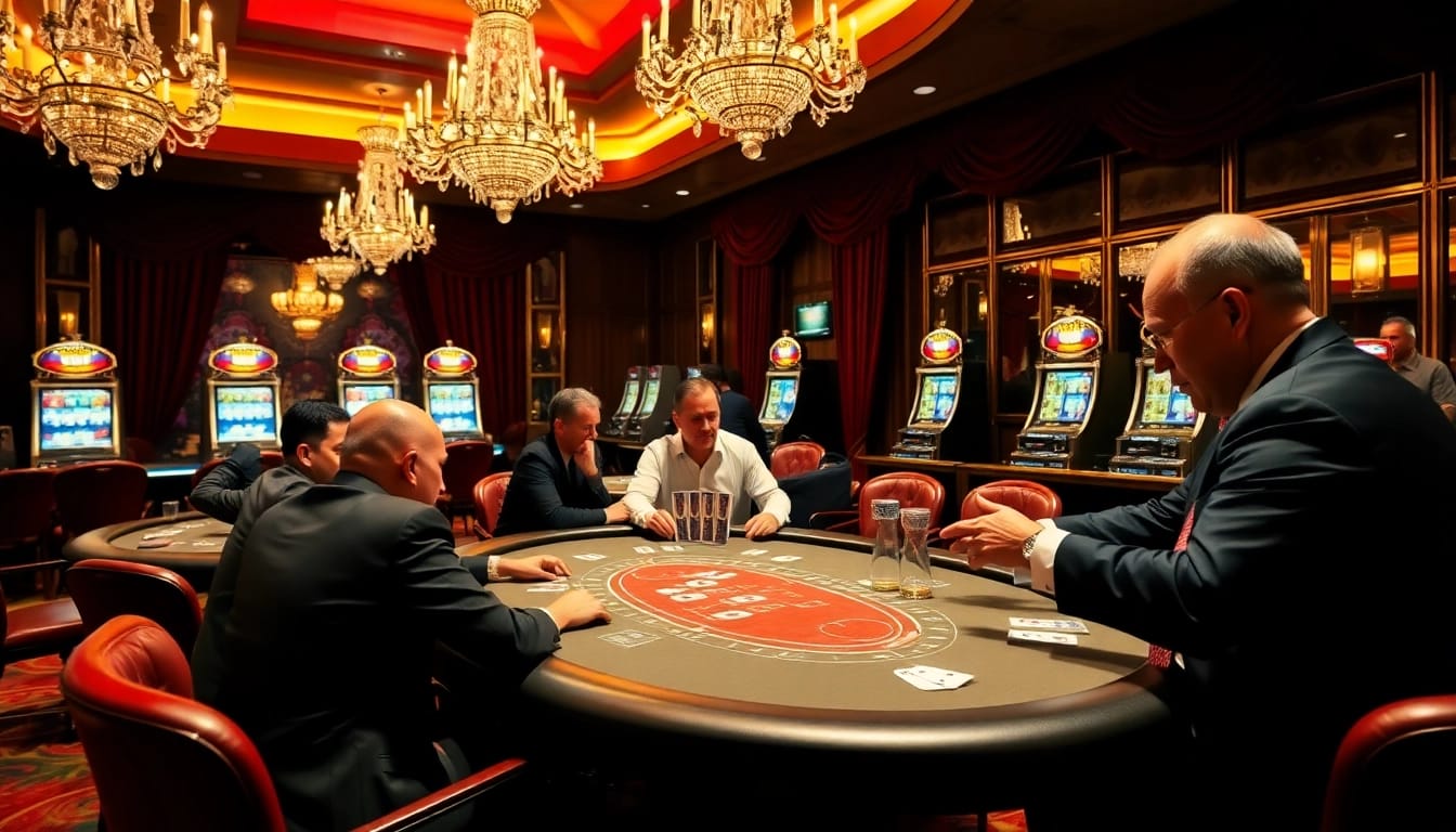 High-stakes poker action at 88xx casino with professional dealer and luxurious atmosphere.