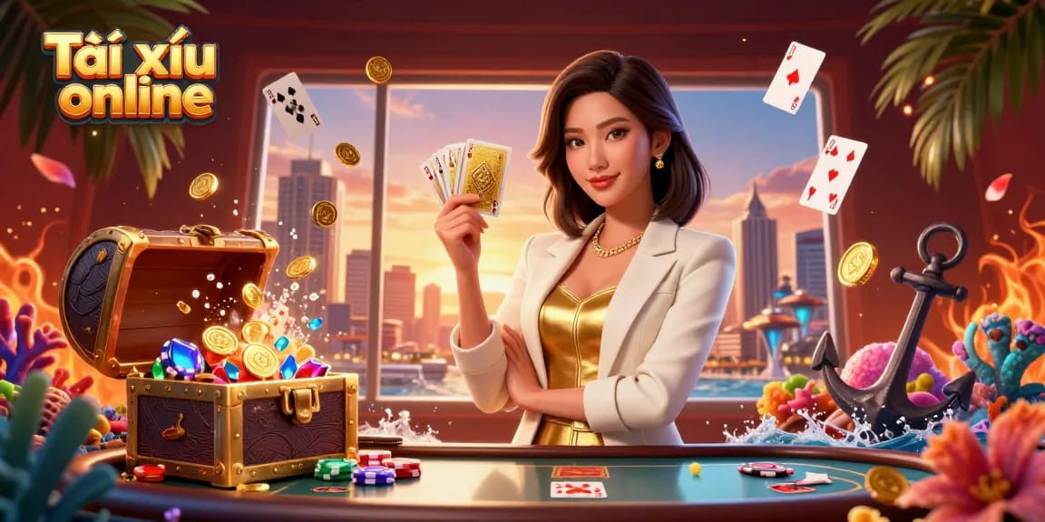 Engage your winning strategies with Tài xỉu online while surrounded by vibrant casino elements.