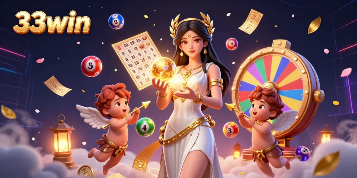 Experience the enchanting allure of 33win with captivating lottery action and vibrant gaming elements.