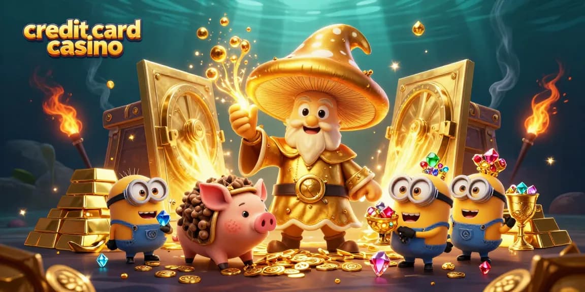 Experience the thrill of a credit card casino with magical characters and treasure galore.