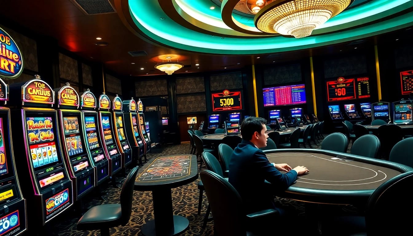 Thrilling gambling experience at https://78wintl.org/ with vibrant slot machines and active poker gameplay.