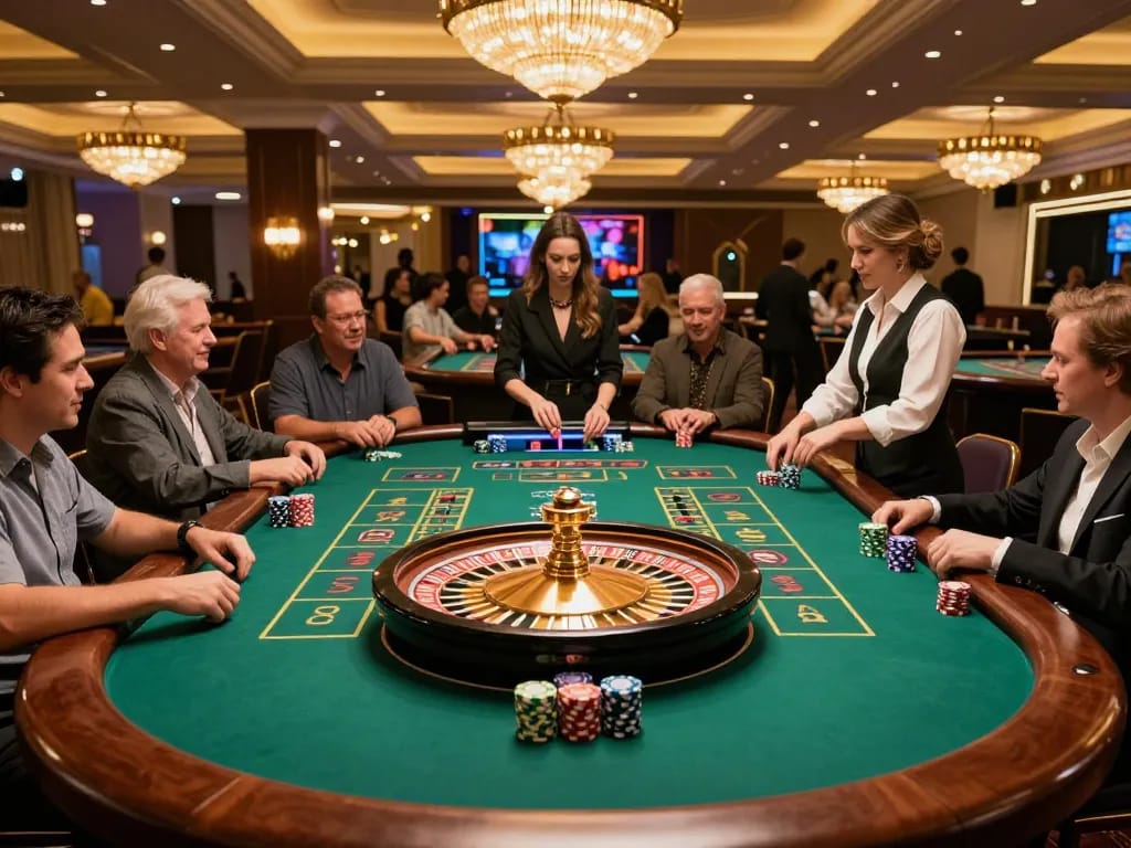 Experience winning moments at gattovolpelago's vibrant casino floor with roulette action.