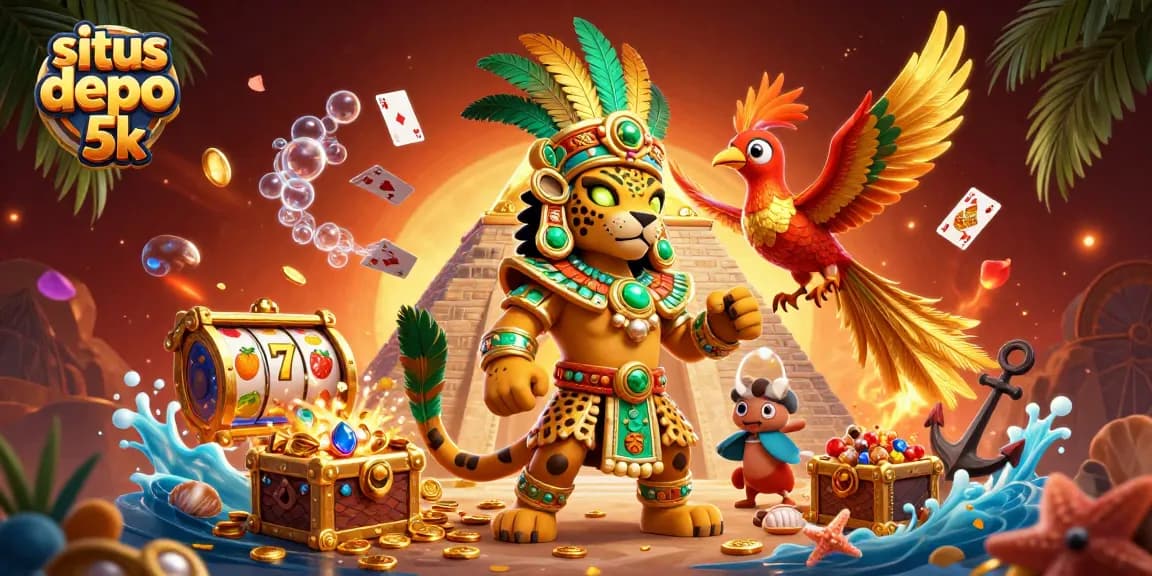 Experience the allure of situs depo 5k as a Mayan jaguar priest unveils the treasures of online slots.