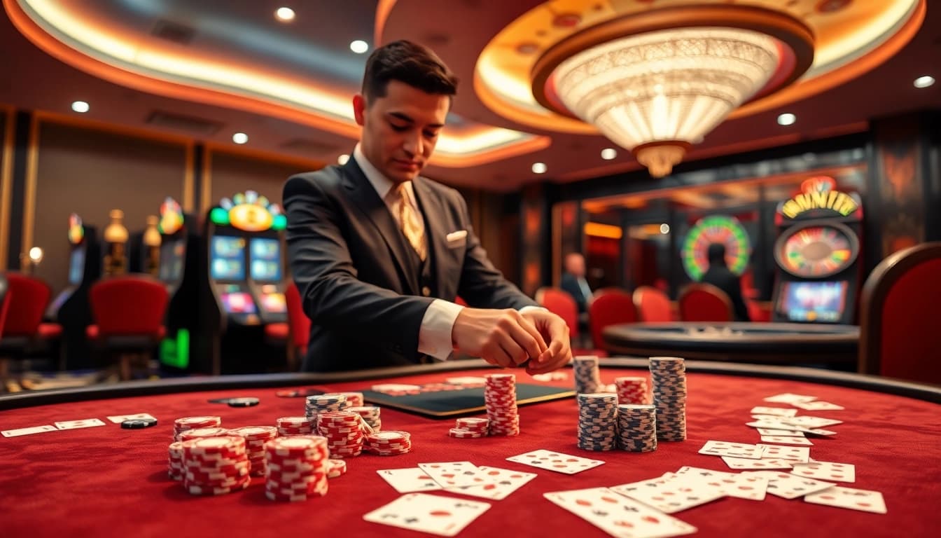 Experience high-stakes gameplay with exciting elements from https://sx88.site/ at an elegant casino table.
