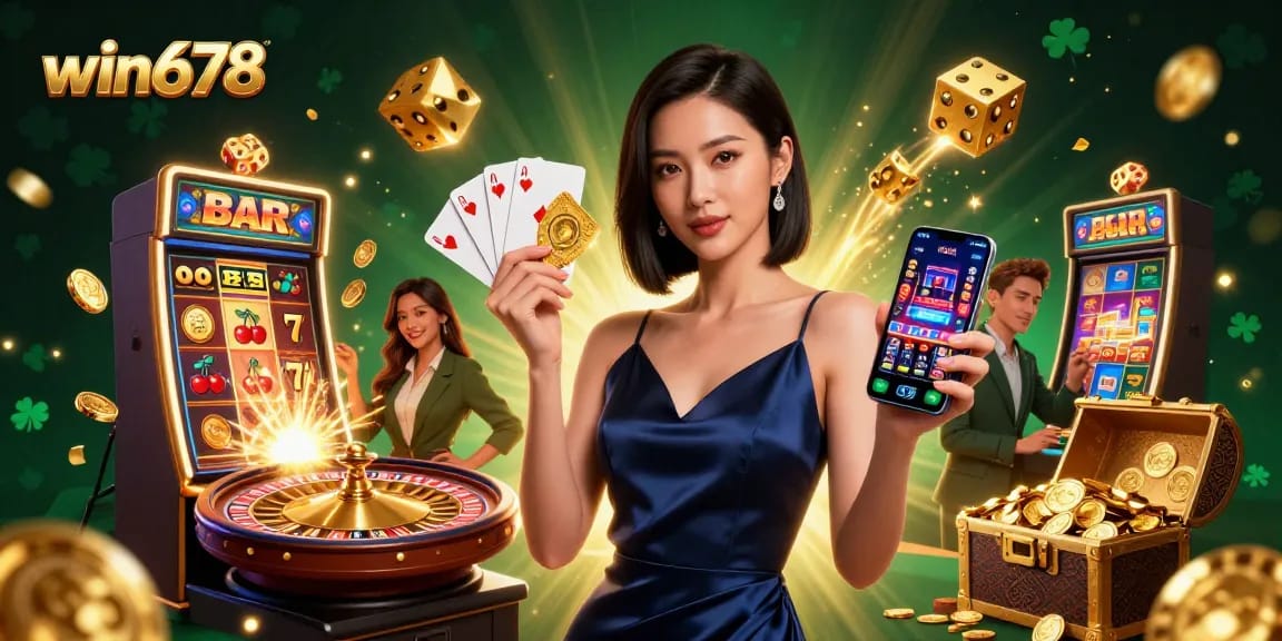Spin to win678 with a glamorous casino experience featuring dynamic slot machines and stunning visuals.