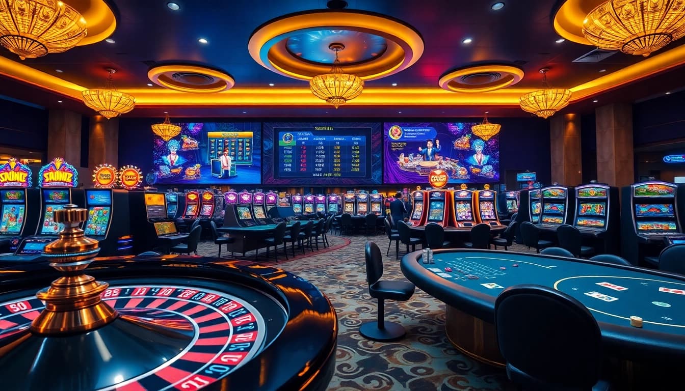 Experience the thrill of winning at https://kong88.win with elegant casino tables and vibrant slot machines.