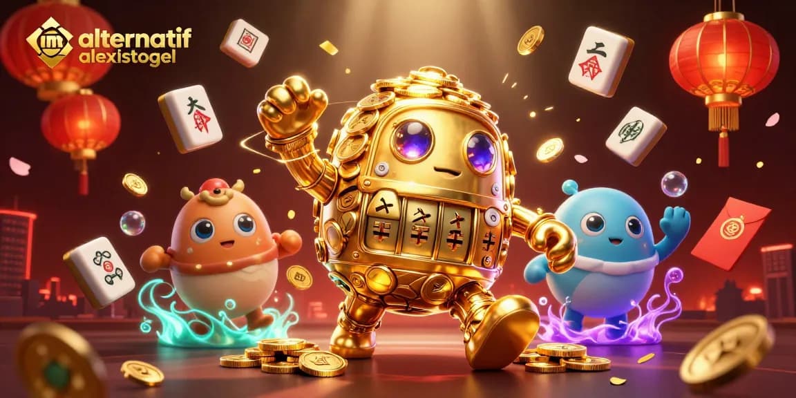 Win big with link alternatif alexistogel in this vibrant and dynamic casino scene of 3D characters and elements.