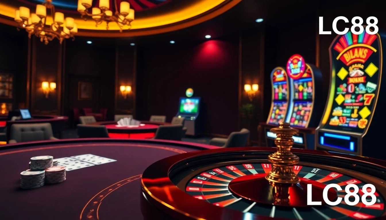 Players engaging with exciting games at LC88 online casino, showcasing quality entertainment.