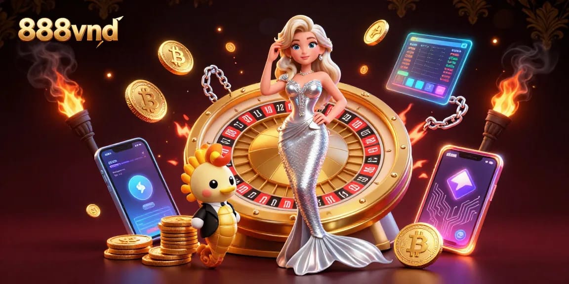 Bet on 888vnd with exhilarating live roulette and vibrant casino elements.