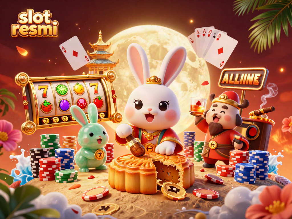 Experience the excitement of slot resmi with animated characters in an engaging casino scene.