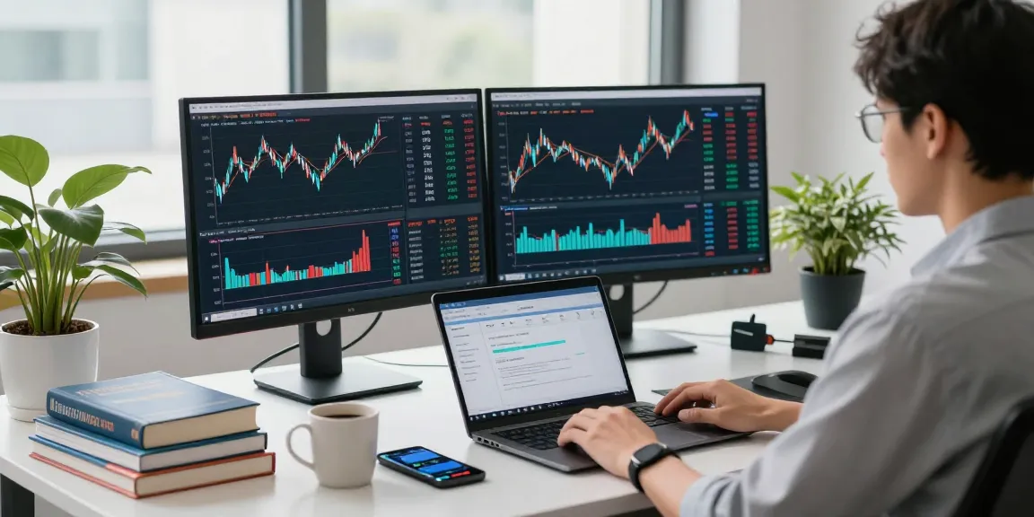 同花顺平台用户在现代办公环境中分析股票行情和市场数据