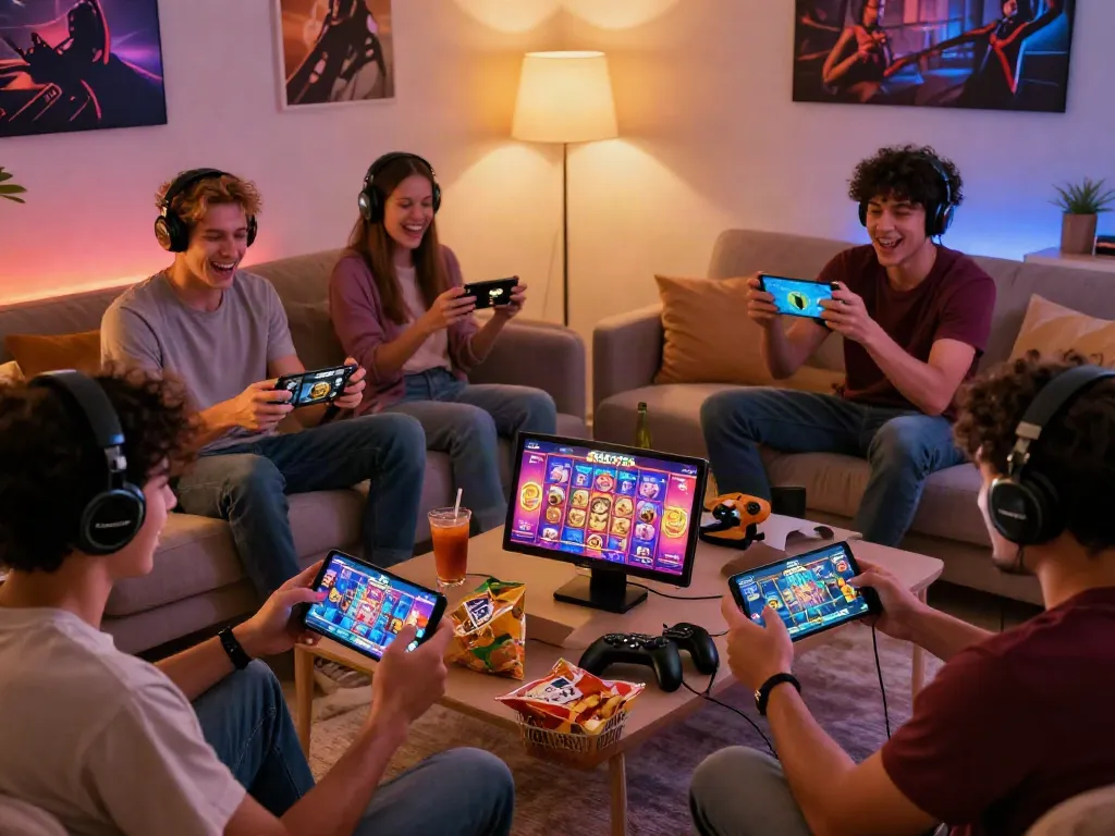 Pengalaman bermain game di rumah dengan aplikasi MARTOTO yang menarik dan suasana hangat.