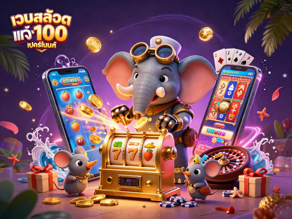 เล่นสล็อตบนเว็บสล็อต แท้ 100 เปอร์เซ็นต์ พร้อมเครื่องสล็อตทองและตัวละครสตีมพังก์