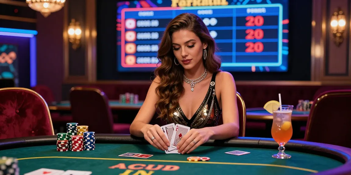 Permainan kartu di kasino online luxury12 dengan meja poker mewah dan suasana glamor.