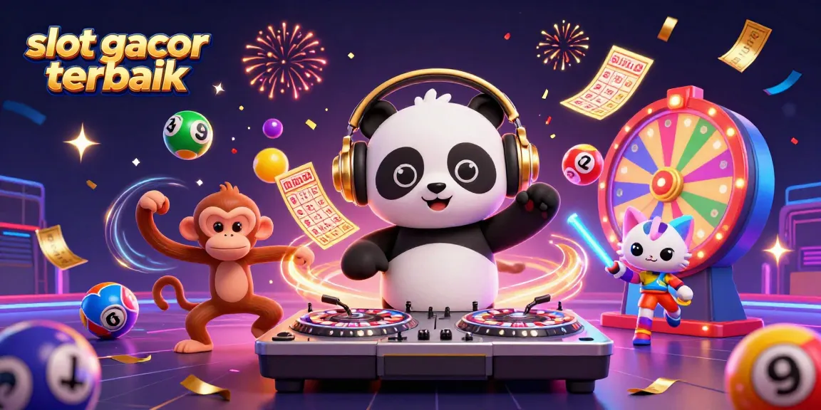 Menangkan pengalaman bermain slot gacor terbaik dengan DJ panda 3D dan suasana kasino yang meriah.