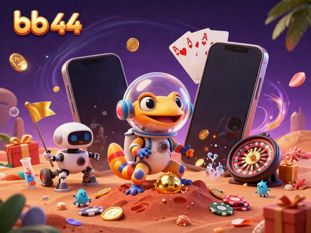 Engage with vibrant gaming elements in the bb 44 Martian casino adventure.