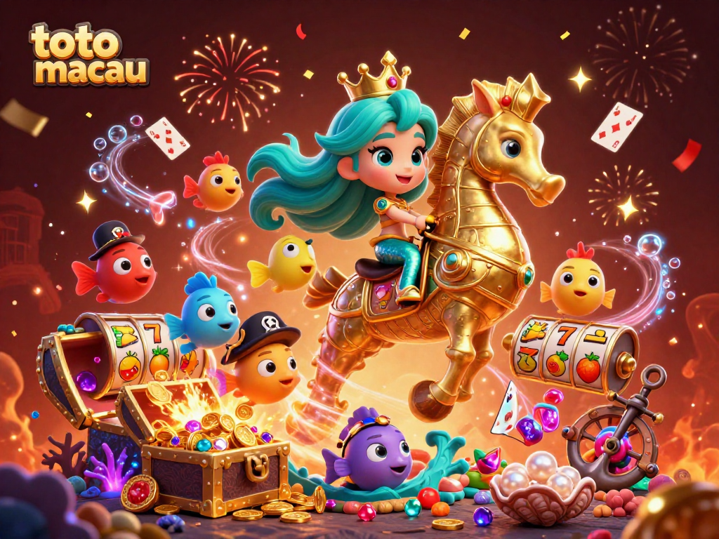 Play and win with Toto Macau's exciting slot games amidst vibrant underwater treasures!