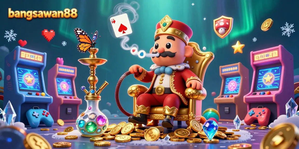 Experience the magic of bangsawan88 with this vibrant casino-themed 3D illustration.