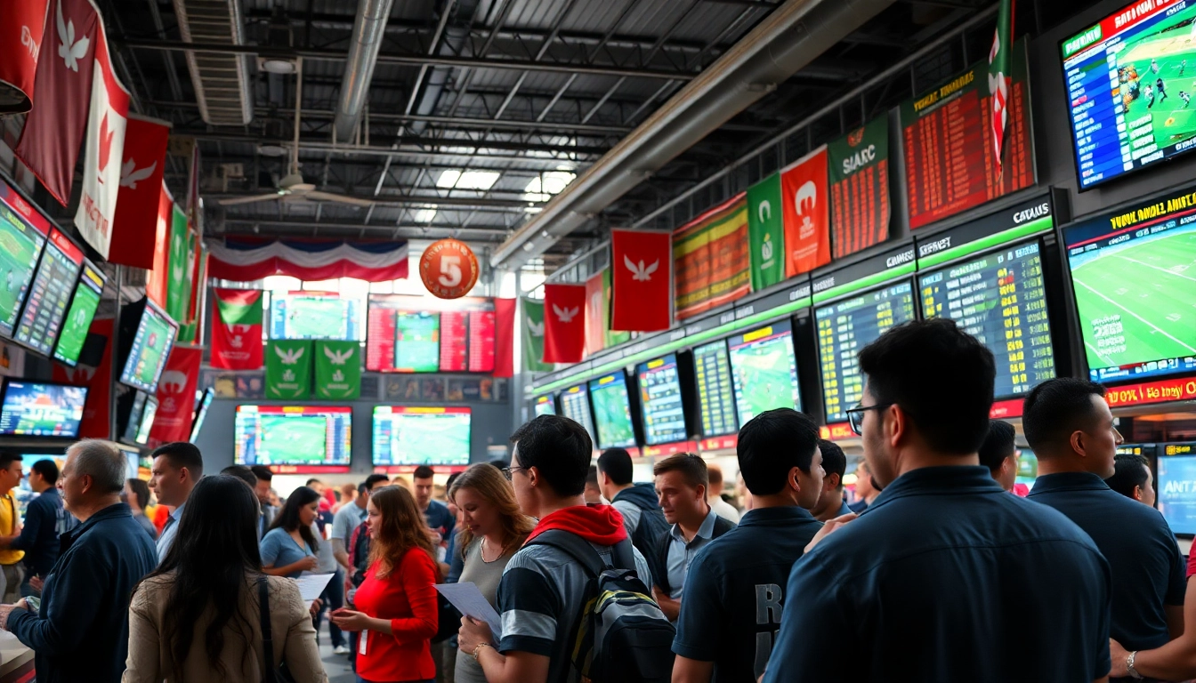 Taruhan SBOBET yang aktif dengan para penjudi bersemangat dan suasana yang energik.