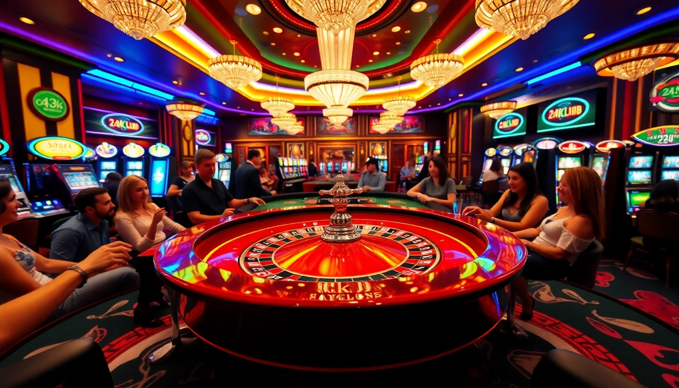 Experience the excitement of the 24kclub with lively casino action and winning moments.