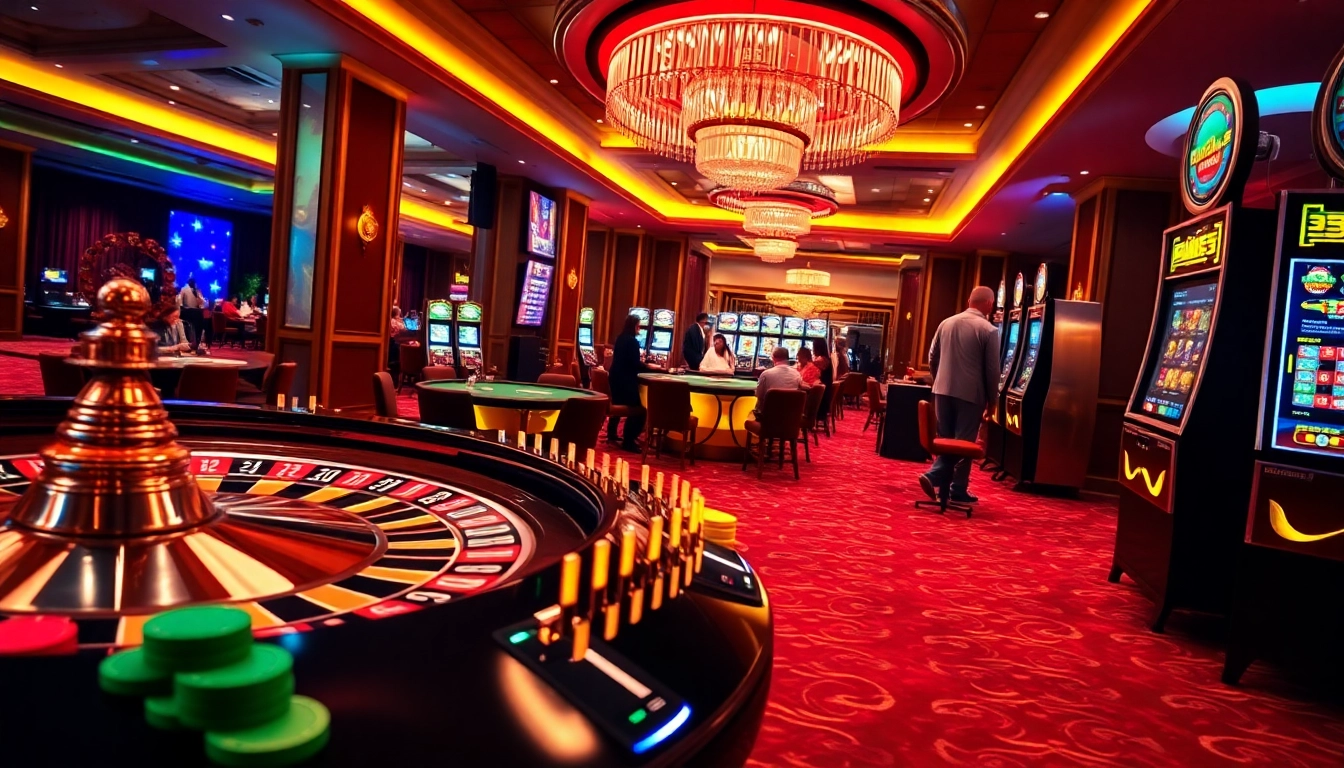 Experience the excitement of winning at GG88 with lively casino tables and vibrant slot machines.
