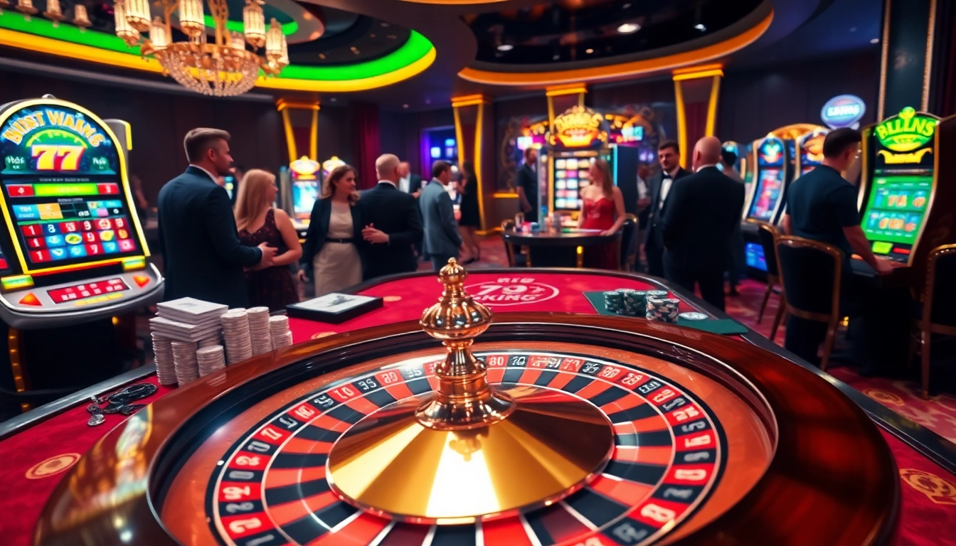 Experience high-stakes gaming with 79 king in this vibrant casino scene featuring roulette and poker.