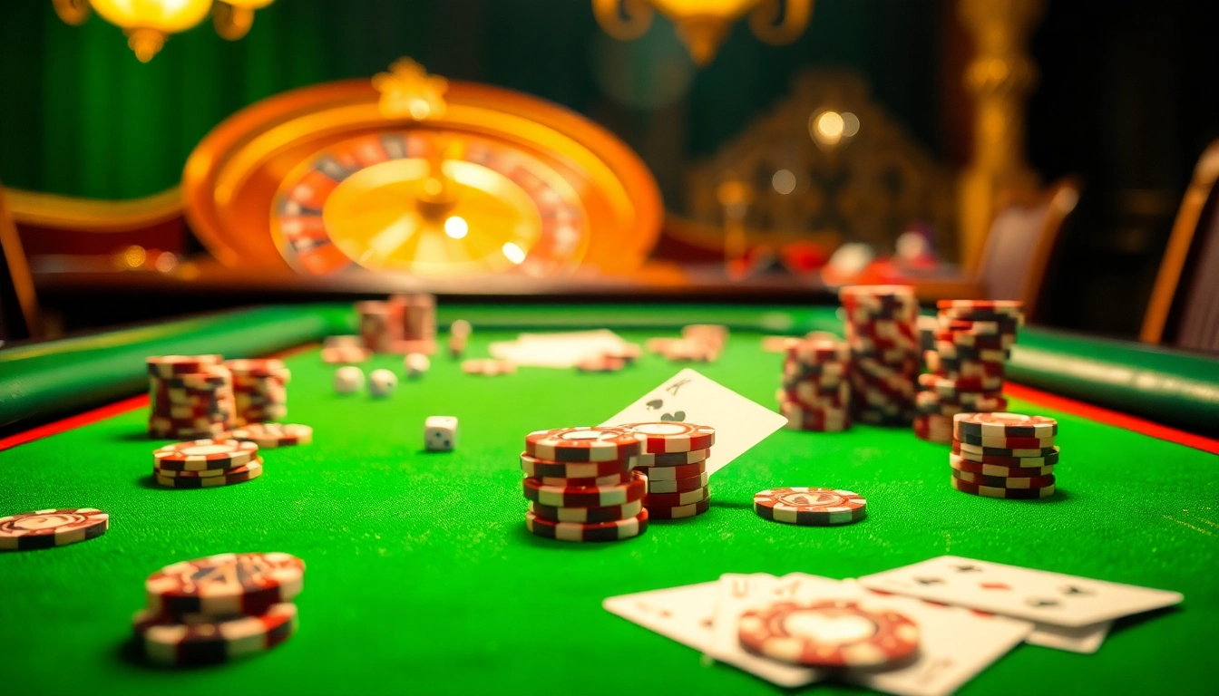 Casino excitement at king88b.us.com with vibrant poker chips and stylish playing cards.