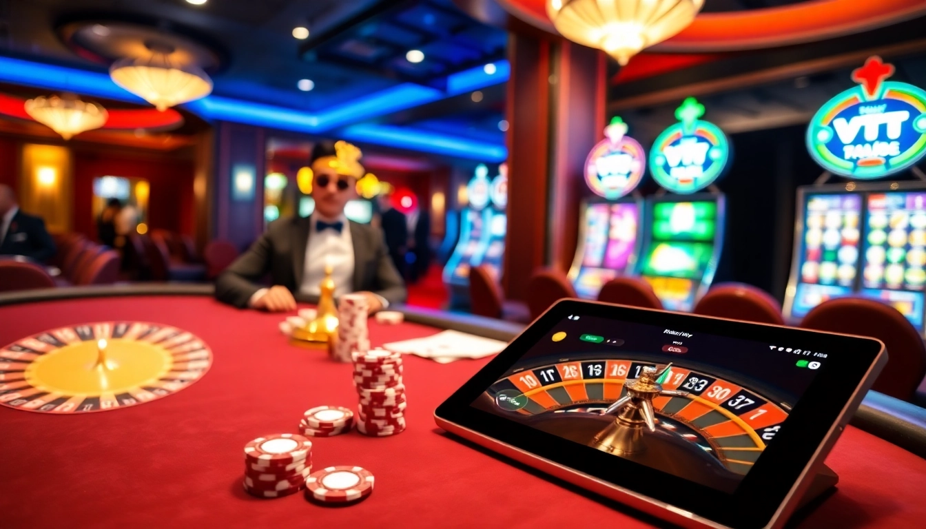 Experience the thrill of Vt88 nhà cái at a vibrant casino table with professional dealers.