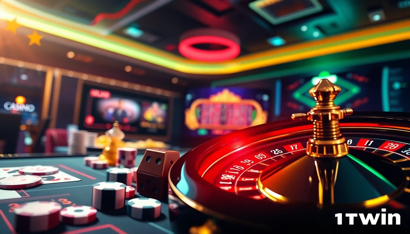 Experience the thrills of 11win with vibrant casino visuals of exciting games and betting.