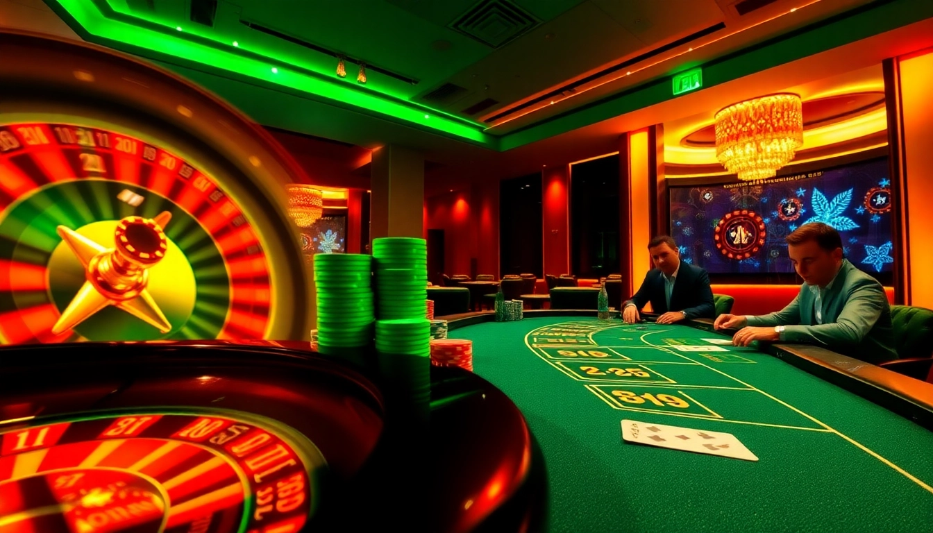 Experience the excitement of kkwin com with live poker action and roulette in a modern casino setting.