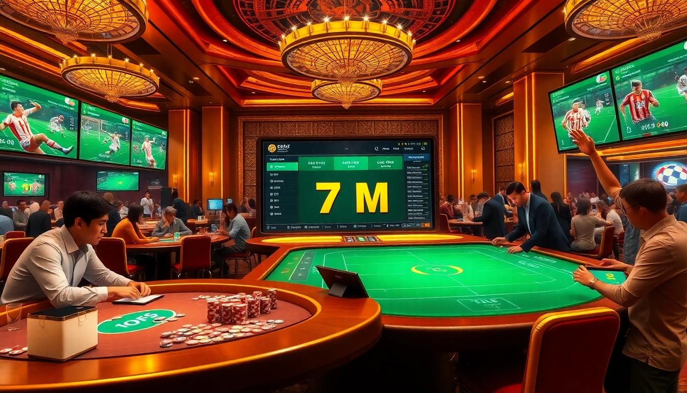 Place thrilling bets on tỷ lệ bóng đá 7m in a luxurious casino setting.