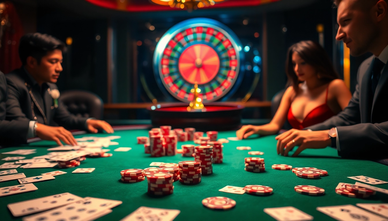 Experience high-stakes poker at https://kk55.blue/, featuring an elegant table and focused players.
