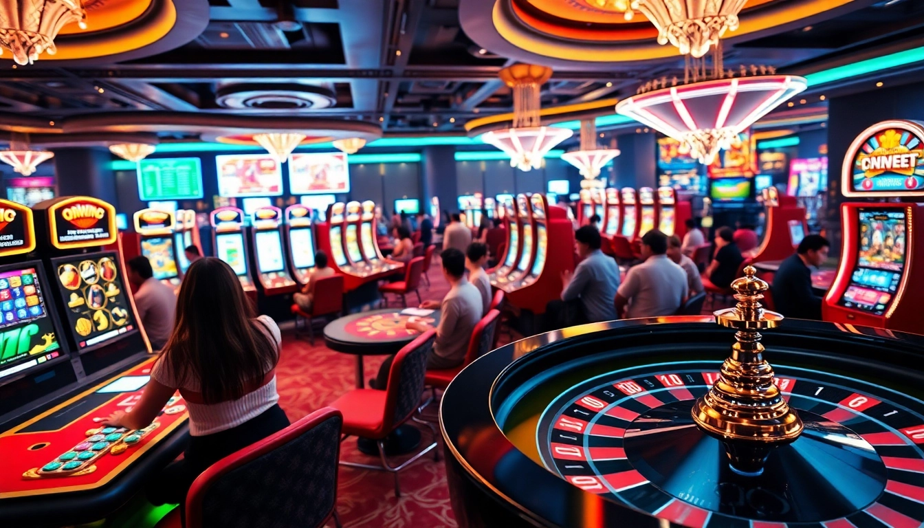 Experience the excitement of okwin game with interactive casino elements and vibrant gaming visuals.