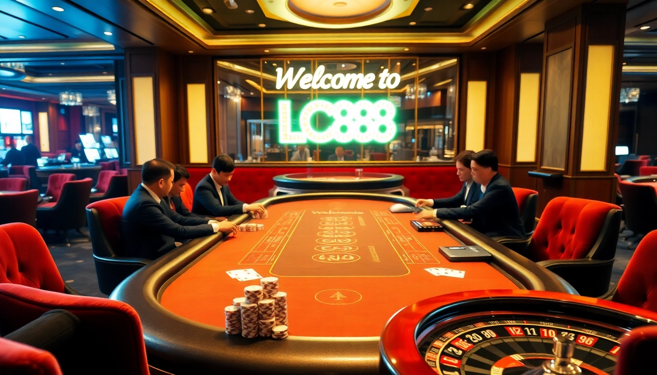 Experience thrilling betting at trang chu lc88 with vibrant casino visuals and professional players.