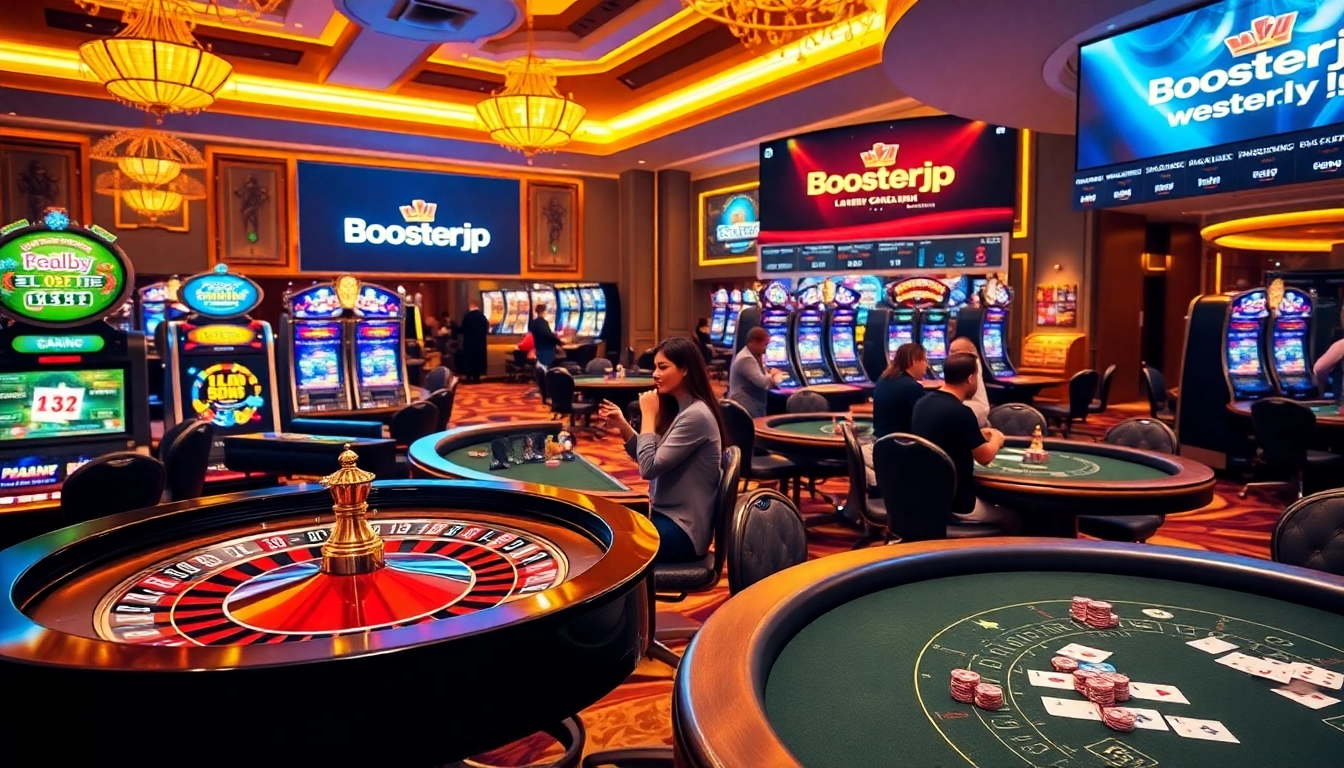 Experience the thrill of gambling at Boosterjp's luxurious casino tables and engaging games.